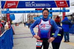 John Kern poses after completing the Williams Route 66 Marathon in Tulsa, Oklahoma, on Sunday, Nov. 18, 2018. (Courtesy Photo | John Kern)