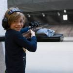 Angus Andrews, 9, shoots a rifle at the Thanksgiving Turkey Shoot at the Alaska Department of Fish and Game Hunter Education Facility rifle range on Saturday. The event was put on by the Juneau Gun Club, Juneau Shooting Sports Foundation, Juneau Archery Club and ADFG and awarded approximately 90 turkeys. (Nolin Ainsworth | Juneau Empire)
