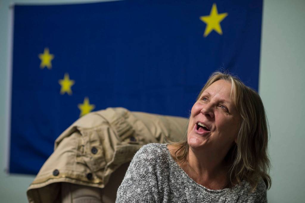 Pam Roth, a community volunteer leader of The American Red Cross in Ketchikan, talks about attending a Southeast Disaster Academy on Friday, Nov. 16, 2018. (Michael Penn | Juneau Empire)