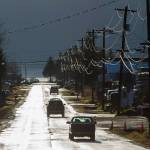 Industrial Boulevard on Wednesday, Nov. 21, 2018. The Department of Transportation and Public Facilities plans to repave the boulevard and add a sidewalk. (Michael Penn | Juneau Empire)