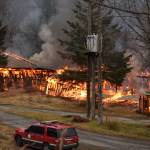 The Thane Ore House burns during a live fire training exercise on Saturday, Nov. 24, 2018. (Nolin Ainsworth | Juneau Empire)