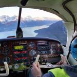 David Hydock, Alaska Wing Civil Air Patrol Southeast Commander David Hydock, left, flies a plane with cadet Daniel Peters during a flight in August. (Courtesy Photo | Lisa Hydock)