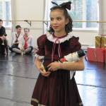 Isabel Danner carries a nutcracker during rehearsal for The Nutcracker Saturday, Dec. 1 at Juneau Dance Theatre. (Ben Hohenstatt | Capital City Weekly)