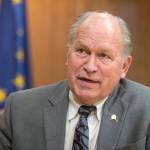 Gov. Bill Walker talks about his four years as governor during an interview on Wednesday, Nov. 28, 2018. (Michael Penn | Juneau Empire)
