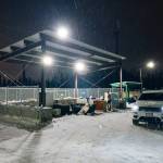 Katie browses around the Fairbanks West Farmers Loop Road transfer site at 5 p.m. (Gabe Donohoe | For the Juneau Empire)