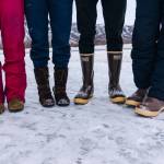 Interior Mukluks on the left. Southeast Xtratufs on the right. (Gabe Donohoe | For the Juneau Empire)