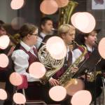 Students with the Juneau-Douglas High School Concert Band play during a holiday music concert at JDHS on Thursday, Dec. 13, 2018. (Michael Penn | Juneau Empire)