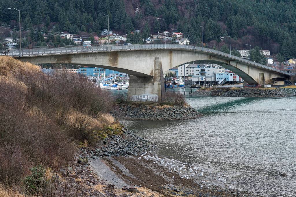 The Douglas Bridge on Monday, Dec. 17, 2018. (Michael Penn | Juneau Empire)