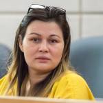 Jamie Diane Moy Singh, 35, appears in Juneau Superior Court on Monday, Dec. 17, 2018. Singh faces charges from an alleged March 6 assault that resulted in the death of her mother-in-law, Mary Lou Singh, 59. (Michael Penn | Juneau Empire)