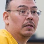 Thomas Jack Jr., 42, appears for sentencing in Juneau Superior Court for sexually abusing an 11-year-old girl placed in his and his wifes care in 2009. (Michael Penn | Juneau Empire)
