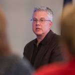 Dan Hubert of Last Frontier Aerial talks about his companys use of drones during the Juneau Chamber of Commerces weekly luncheon at the Moose Lodge on Thursday, Dec. 20, 2018. (Michael Penn | Juneau Empire)