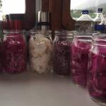 Pink rose petals, white rose petals and lilacs going to be made into syrup. (Vivian Mork Yéilk | For the Capital City Weekly)