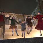 This image released by Disney shows, from left, Lin-Manuel Miranda, Pixie Davies, Joel Dawson, Nathanael Saleh and Emily Blunt in Mary Poppins Returns. (Jay Maidment | Disney via the Associated Press)