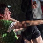 Kordell Searles takes on William Milton at the Beatdown #33 at the Elizabeth Peratrovich Hall on Friday, Dec. 28, 2018. Searles won the match. (Michael Penn | Juneau Empire)