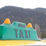A Juneau taxicab is pictured in February 2017. (Alex McCarthy | Juneau Empire File)