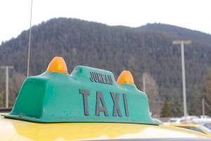 A Juneau taxicab is pictured in February 2017. (Alex McCarthy | Juneau Empire File)