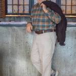 Jan. 20, 2019: Style has no age limit as Les Spickler proves. During a recent lunch at McGivneys, this great-grandfather was dressed casually but stylishly. He wore a classic Pendleton wool shirt and Dockers khaki cargo pants, topped by a Waterproof bomber jacket. Comfortable, practical, and good-looking.