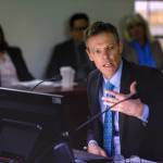 Dan Robinson, chief of research and analysis for the Department of Labor & Workforce Development, gives a 2019 Alaska Job Forecast and Outlook presentation at the Capitol on Wednesday, Jan. 23, 2019. (Michael Penn | Juneau Empire)