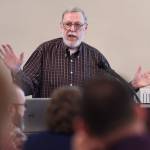 Loren Jones speaks about marijuana to the Juneau Chamber of Commerce at its weekly luncheon at the Moose Lodge on Thursday, Jan. 24, 2019. (Michael Penn | Juneau Empire)