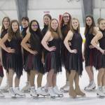 Team Forget-Me-Not pictured at Treadwell Arena on Saturday, Jan. 26, 2019. Back row (left to right): Katherine Fritsch, Melissa Maxwell, Allison Hoy, Emily Bowman, Haylee Hill, Kiera Liska. Front row: Rebecca Maxwell, Adelie McMillan, Dominque Morley, Meredith Fritsch, Leah Welch, Maisy Morley. (Nolin Ainsworth | Juneau Empire)