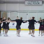Juneau Skating Clubs synchronized skating team, Team Forget-Me-Not, practices at the Treadwell Arena on Saturday, Jan. 26, 2019. The group of 12 skaters will be competing this weekend at the Pacific Coast Sectional Championships Kalamazoo, Michigan. (Nolin Ainsworth | Juneau Empire)