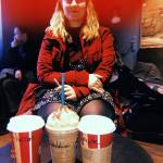 Starbucks in Nantes on Dec. 28, 2018, with funny spellings of our names. (Bridget McTague | For the Juneau Empire)