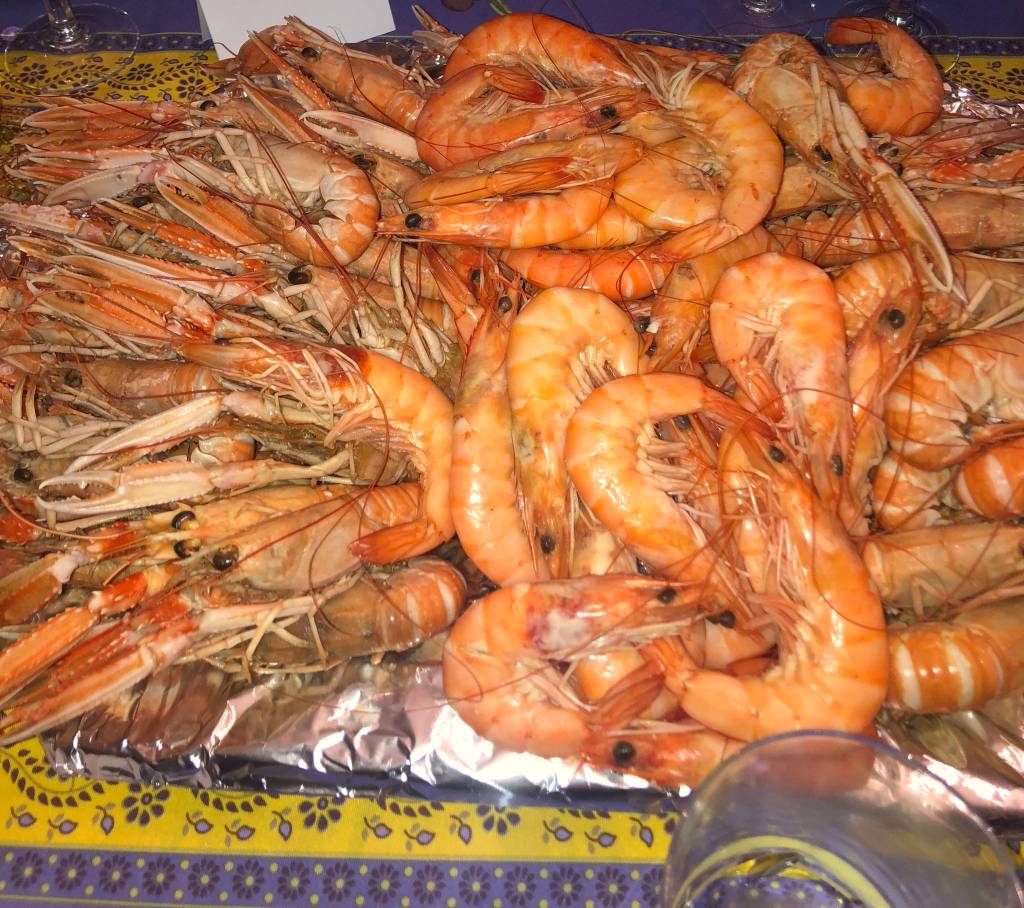 Shrimp from Christmas Eve dinner. A tradition in some families is to eat seafood for Noël. (Bridget McTague | For the Juneau Empire)