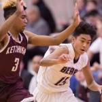 Juneau-Douglas Israel Yadao, right, drives against Ketchikans Marcus Lee at JDHS during a conference win last February. Lee earned first team all-state honors last season. (Michael Penn | Juneau Empire File)