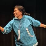 First lady of Alaska Rose Dunleavy takes the microphone before welcoming the guests at the Reclaim Own And Renew Womens Conference Friday night at Centennial Hall. (Ben Hohenstatt | Juneau Empire)