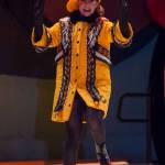 Yellow Jacket by Kathryn Grant Griffin, modeled by Sharyl Pels, at the Wearable Art Show at Centennial Hall on Saturday, Feb. 17, 2018. (Michael Penn | Juneau Empire File)