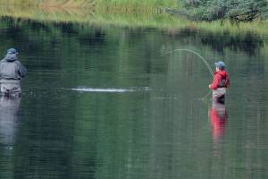 Alan Thomas Soltys-Gray fishes for salmon. (Courtesy Photo | Tony Soltys)