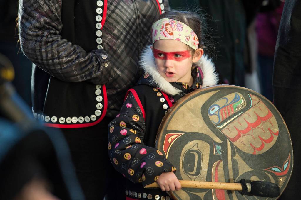 Scenes from the Womens March on Juneau in front of the Alaska State Capitol on Saturday, Jan. 19, 2019. (Michael Penn | Juneau Empire)
