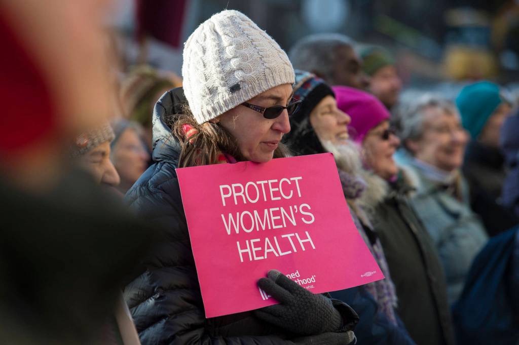 Scenes from the Womens March on Juneau in front of the Alaska State Capitol on Saturday, Jan. 19, 2019. (Michael Penn | Juneau Empire)