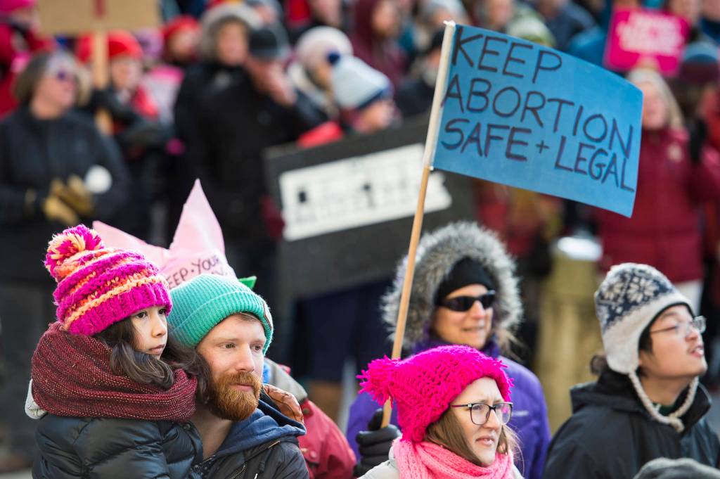 Scenes from the Womens March on Juneau in front of the Alaska State Capitol on Saturday, Jan. 19, 2019. (Michael Penn | Juneau Empire)