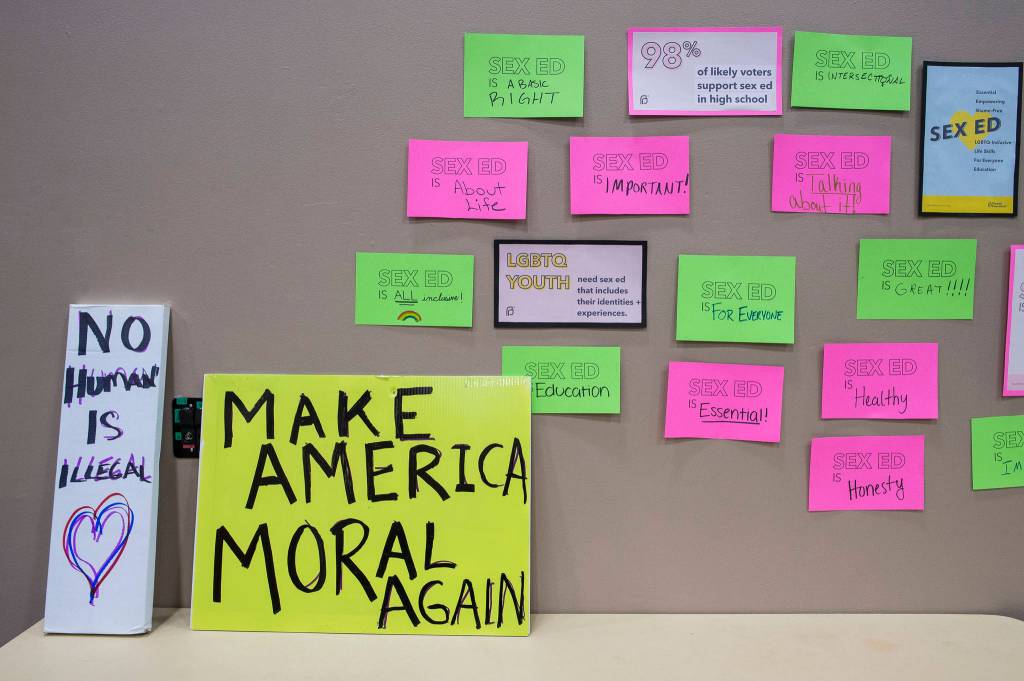 Scenes from the Womens March on Juneau in front of the Alaska State Capitol on Saturday, Jan. 19, 2019. (Michael Penn | Juneau Empire)