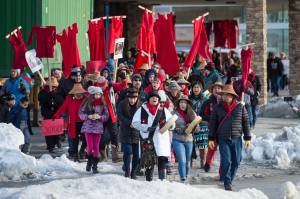 Scenes from the Womens March on Juneau in front of the Alaska State Capitol on Saturday, Jan. 19, 2019. (Michael Penn | Juneau Empire)
