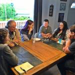 Its game night in Wrangell. From left to right are: Joy Prescott, Mitchell Prescott, Maleah Wenzel, Jonah Hurst, Nikka Mork, Davis Dow. (Vivian Faith Prescott | For the Capital City Weekly)
