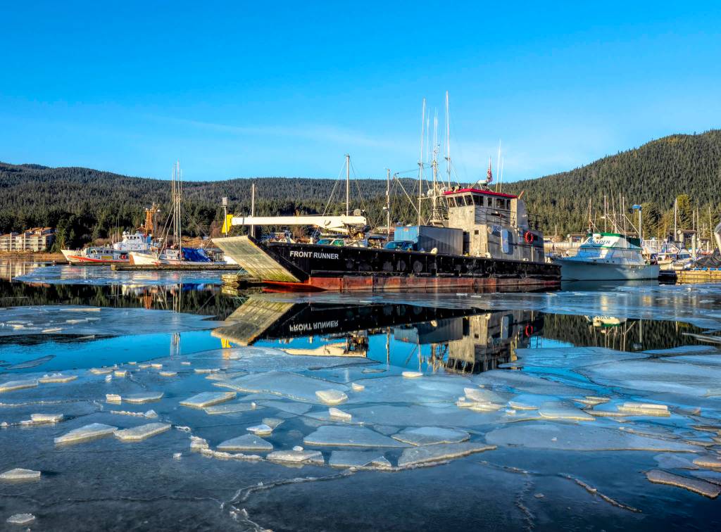 Auke Bay iced over. (Courtesy Photo | Janice Gorle)
