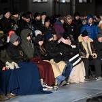 Hundreds of Juneau residents turnout Friday, Feb. 1, 2019, in 8-degree weather for a candlelight vigil at Mayor Bill Overstreet Park for the Guardian medical flight crew that went missing this week. (Michael Penn | Juneau Empire)