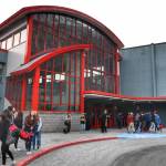 Juneau-Douglas High School students wait for rides home after malfunctioning boiler caused the school to close early on Monday, Feb. 4, 2019. (Michael Penn | Juneau Empire)