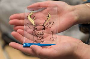 Thunder Mountain students swap art with New York City artist