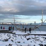 A viking ship statue is pictured in downtown Reykjavik, Iceland, November 2018. (Emily Russo Miller | Juneau Empire)