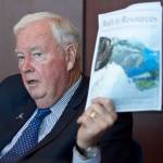 Former Alaska Gov. Frank Murkowski in April 2017. (Michael Penn | Juneau Empire File)