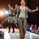 Brandi Campbell and Jillian Ferguson model Campbells Color Me Pretty at the Wearable Art show at Centennial Hall on Saturday, Feb. 16, 2019. (Michael Penn | Capital City Weekly)