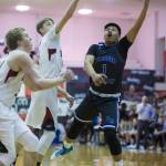 Juneau-Douglas competes against Thunder Mountain at JDHS on Friday, Feb. 2, 2018. JDHS won 49-36. (Michael Penn | Juneau Empire File)