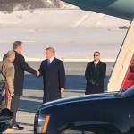 Gov. Mike Dunleavy meets with President Donald Trump in Anchorage on Feb. 28, 2019. (Courtesy photo)