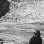 Andrea Burtzel on the Mendenhall Glacier. (Courtesy Photo | Parker Anders)
