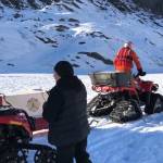 Capital City Fire/Rescue assists with an emergency call at the Mendenhall Glacier ice cave on March 3, 2019. (Courtesy photo)
