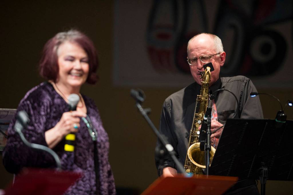 Performance of Motown for Our Town featuring Ryan Shaw, Bobby Lewis, Eustace Johnson, Jaunelle Celaire and others at the Juneau Arts & Culture Center on Friday, March 1, 2019. (Michael Penn | Juneau Empire)
