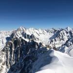 One of the peaks seen from the top of the téléférique Aiguille du Midi. (Bridget McTague | For the Juneau Empire)